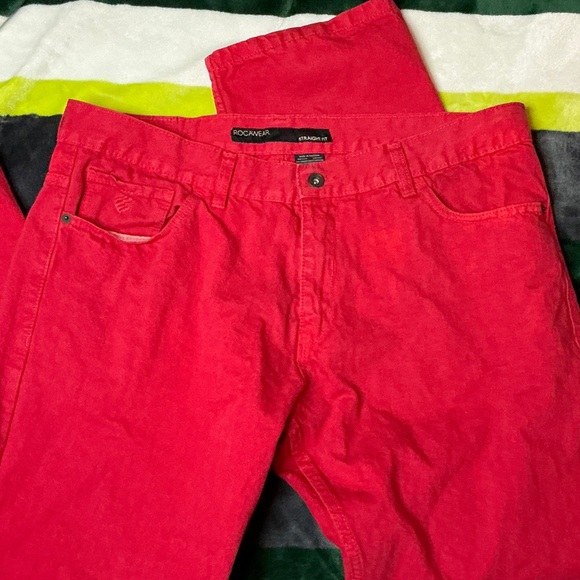 Rocawear Red Straight Men's Jeans. Size 38 - Picture 9 of 9